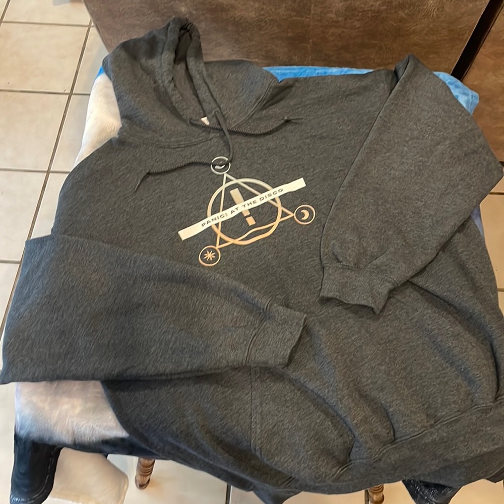 Panic! At the Disco hoodie. Dark grey size large